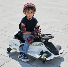 Drift Rider 360 24V Electric Go Kart White with EVA Rubber Wheel