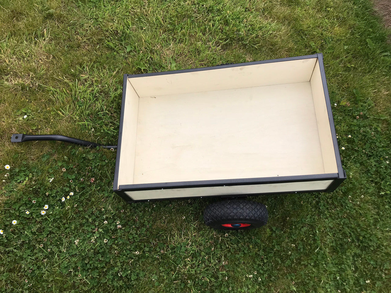 Heavy Duty Pedal Go Kart Trailer Crème