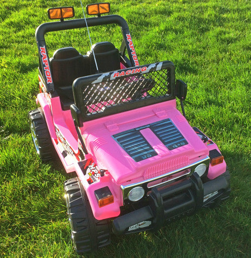 Drifter Raptor Powerful 12V Electric Ride On Jeep PINK