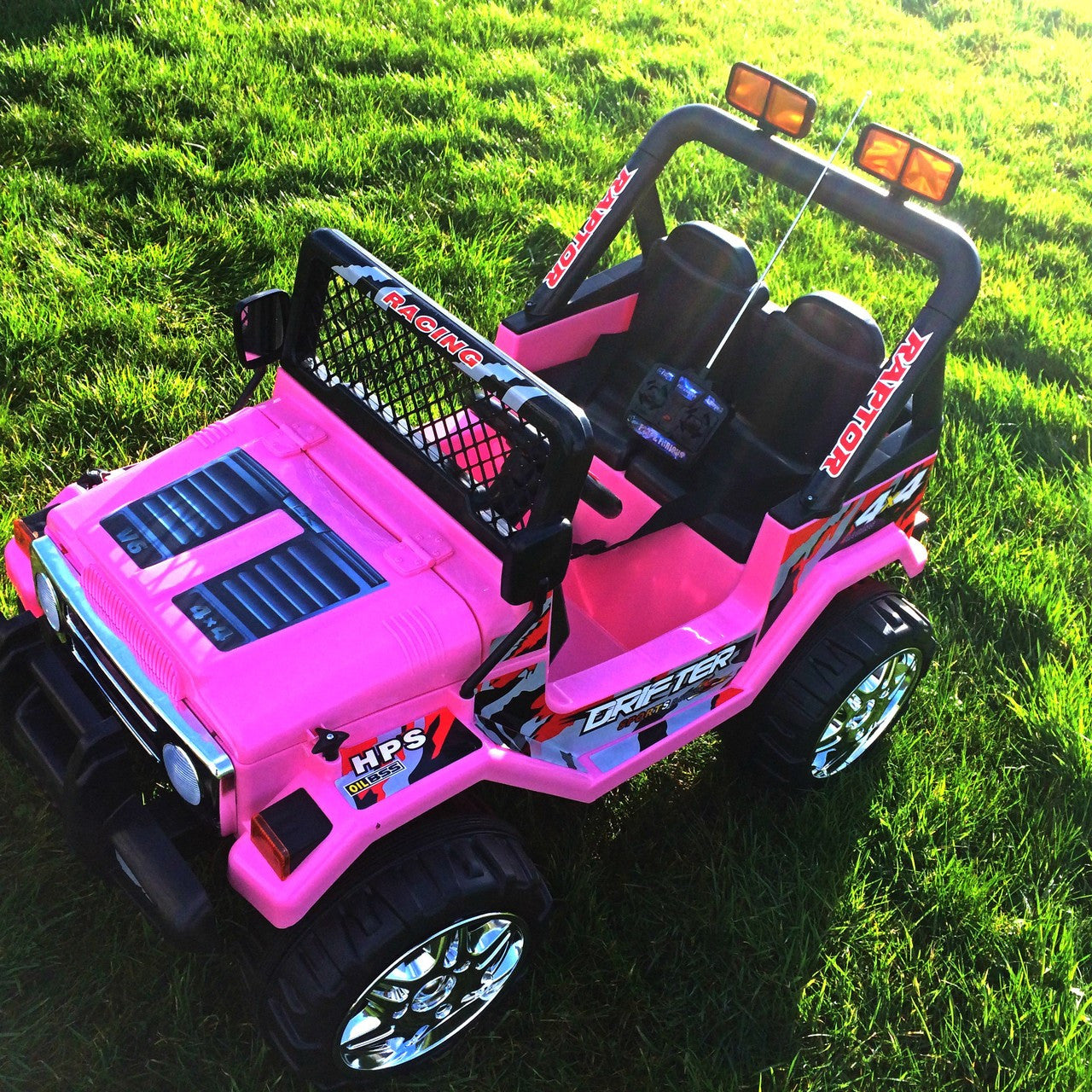 Drifter Raptor Powerful 12V Electric Ride On Jeep PINK