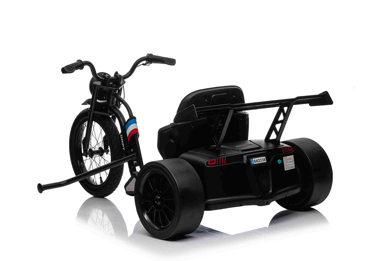Drift 24V Electric Ride On Trike Black