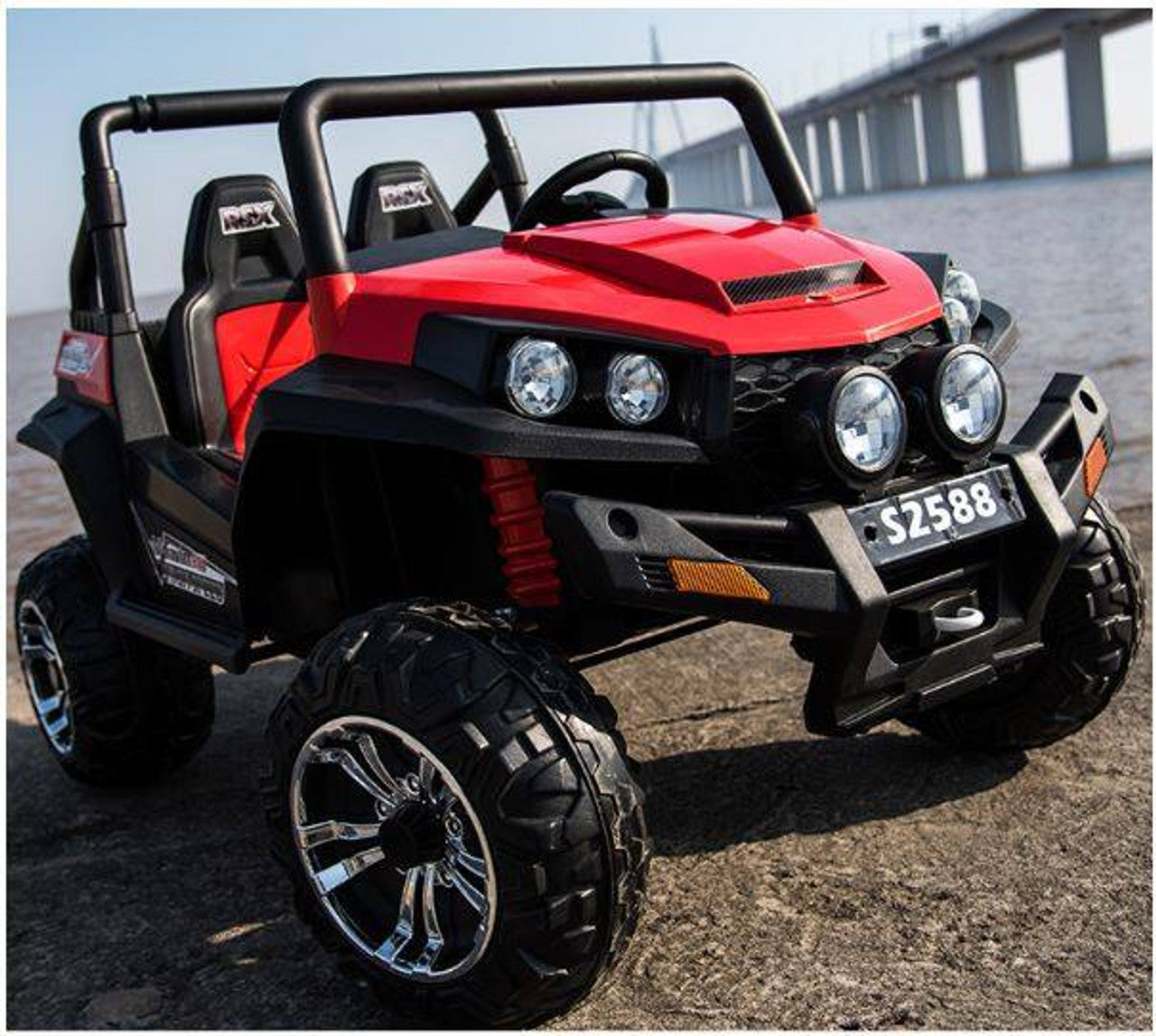 Ranch Wagon 24v Electric Ride-On Buggy - Red