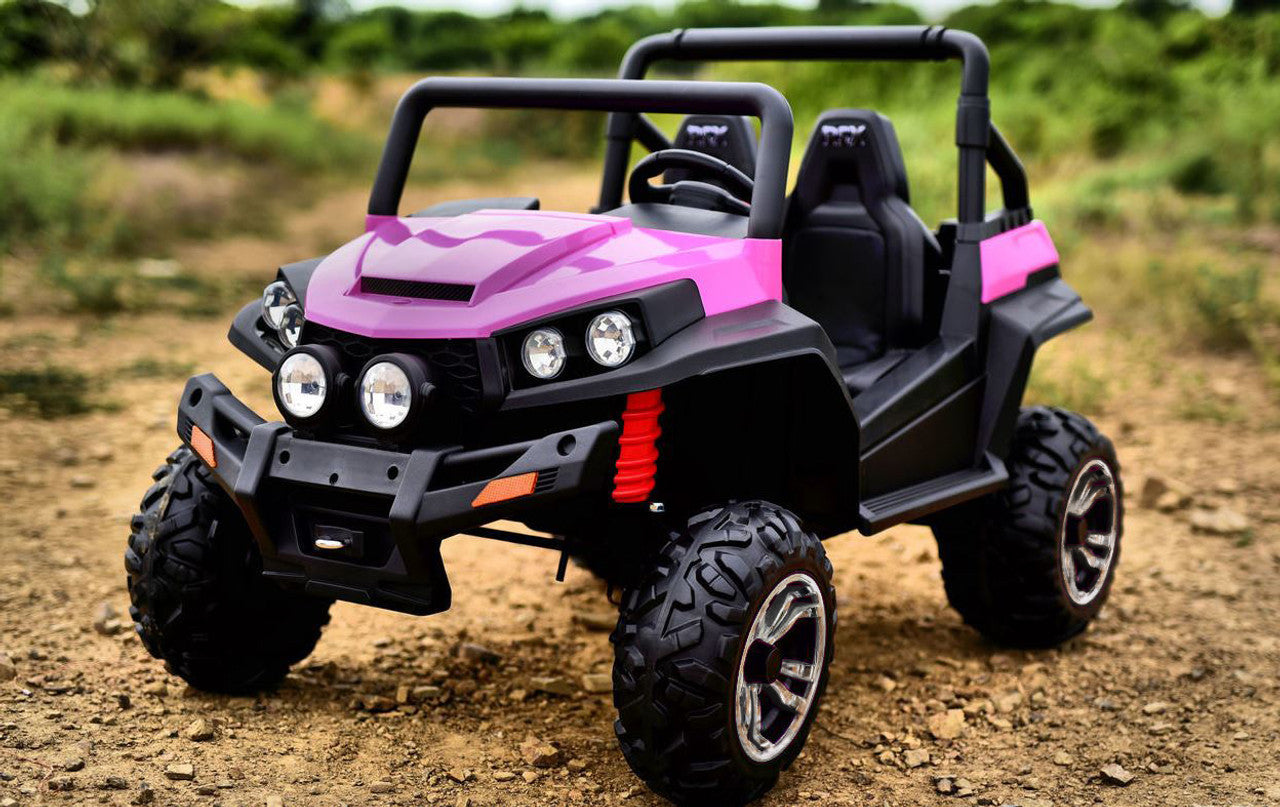 Ranch Wagon 24V Electric Ride On Buggy Pink