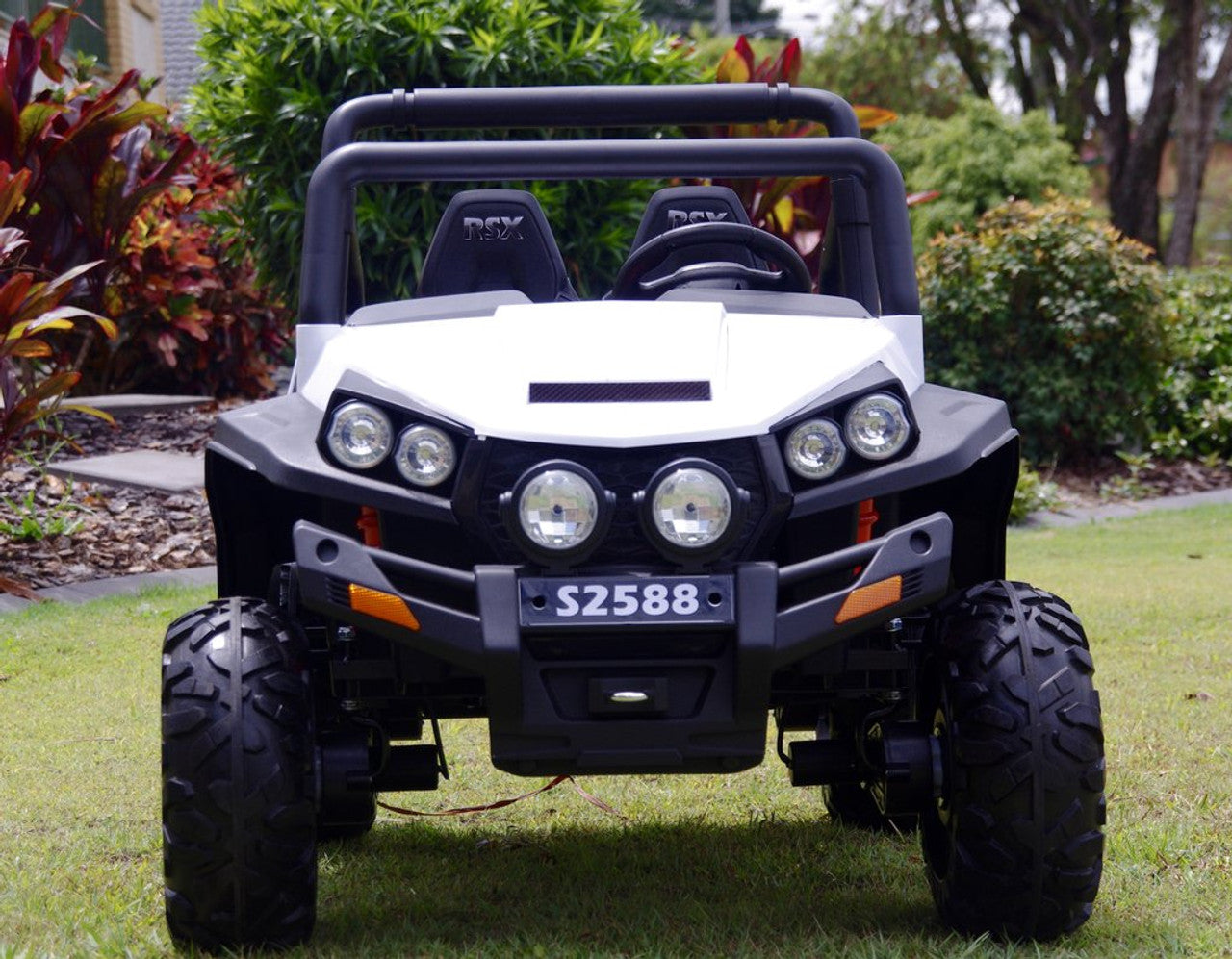 Ranch Wagon 24V Electric Ride On Buggy White