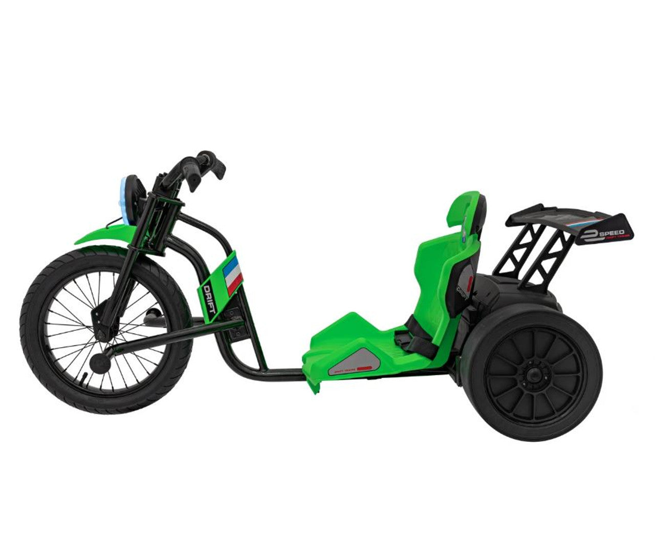 Drift 24V Electric Ride On Trike Green