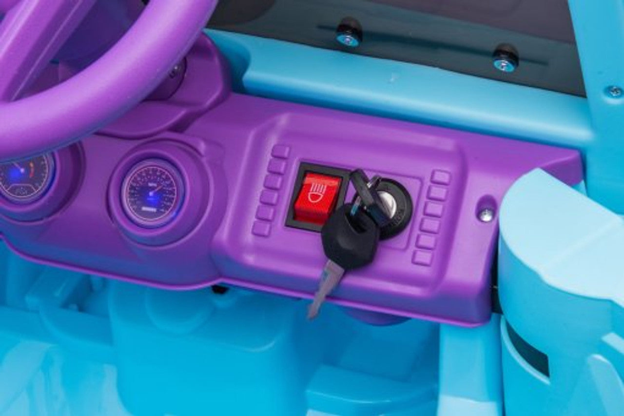 Unicorn 12V Electric Ride On Jeep Blue Purple