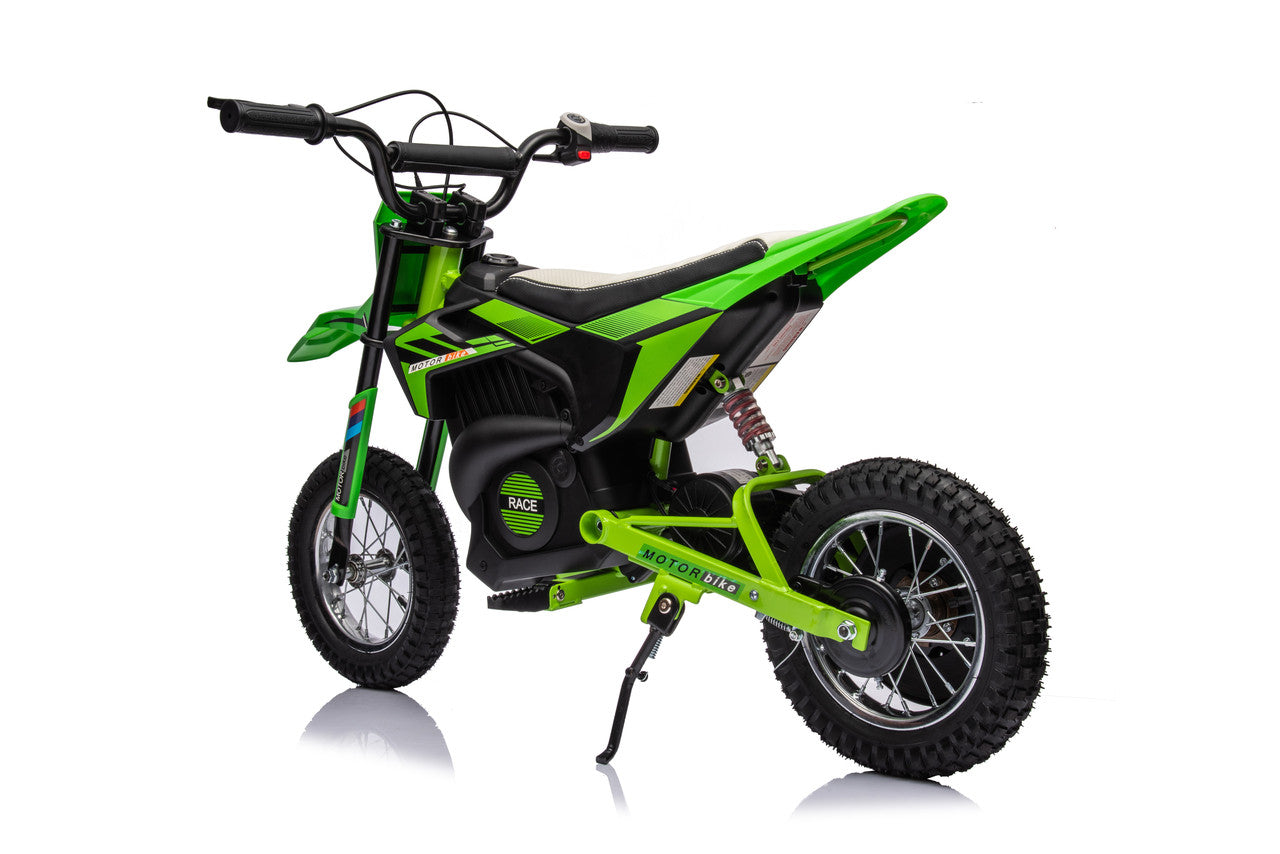 Dirt Race Scrambler 24V Electric Ride-On Motorbike Green