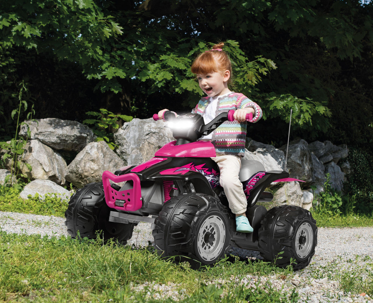 Peg Perego Corral T-rex 12v Pink Quad
