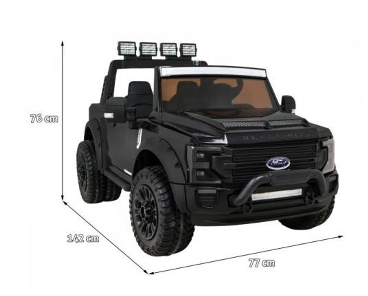 Super Duty F450 24V Electric Ride On Jeep Black