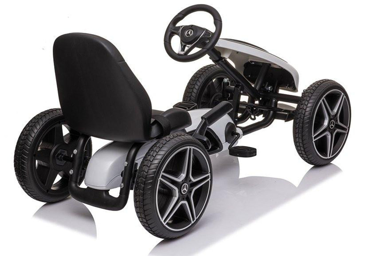 Mercedes Benz go kart - white