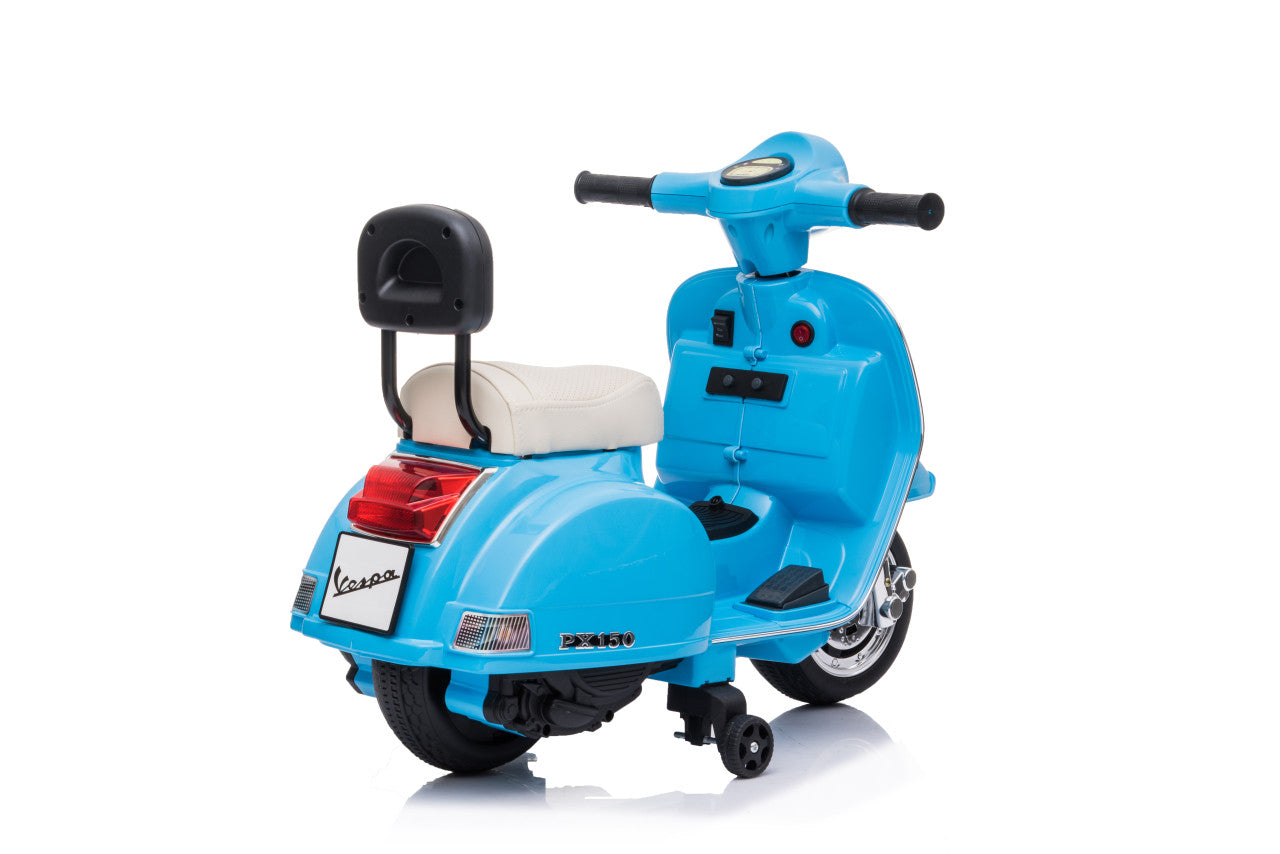 Licensed Vespa PX150 12V Electric Ride-On Motorbike (Blue)