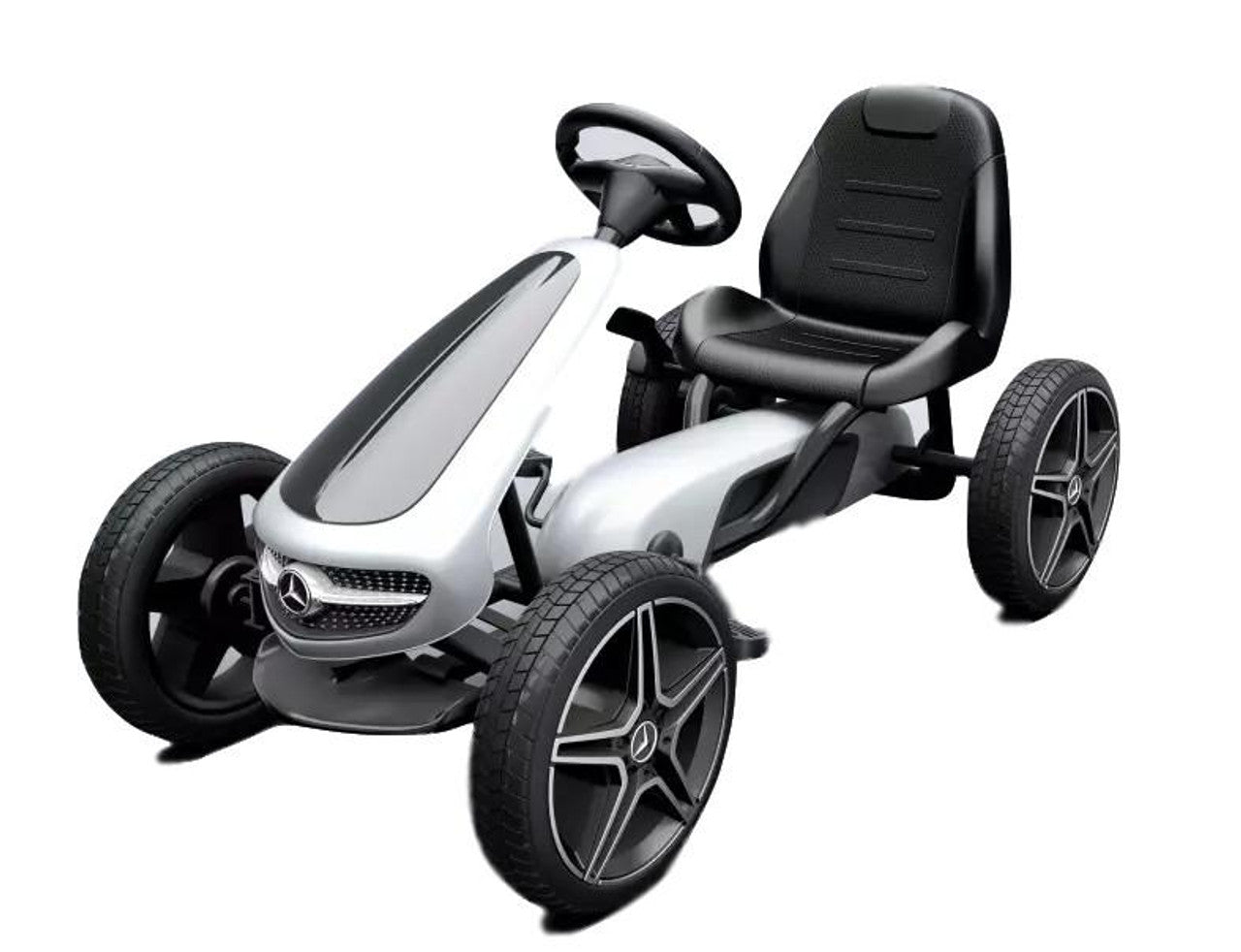 Mercedes Benz go kart - white