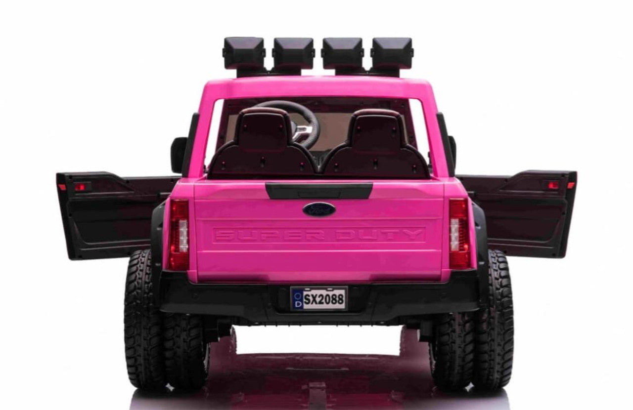 Ford Super Duty F450 24V Electric Ride On Jeep Pink