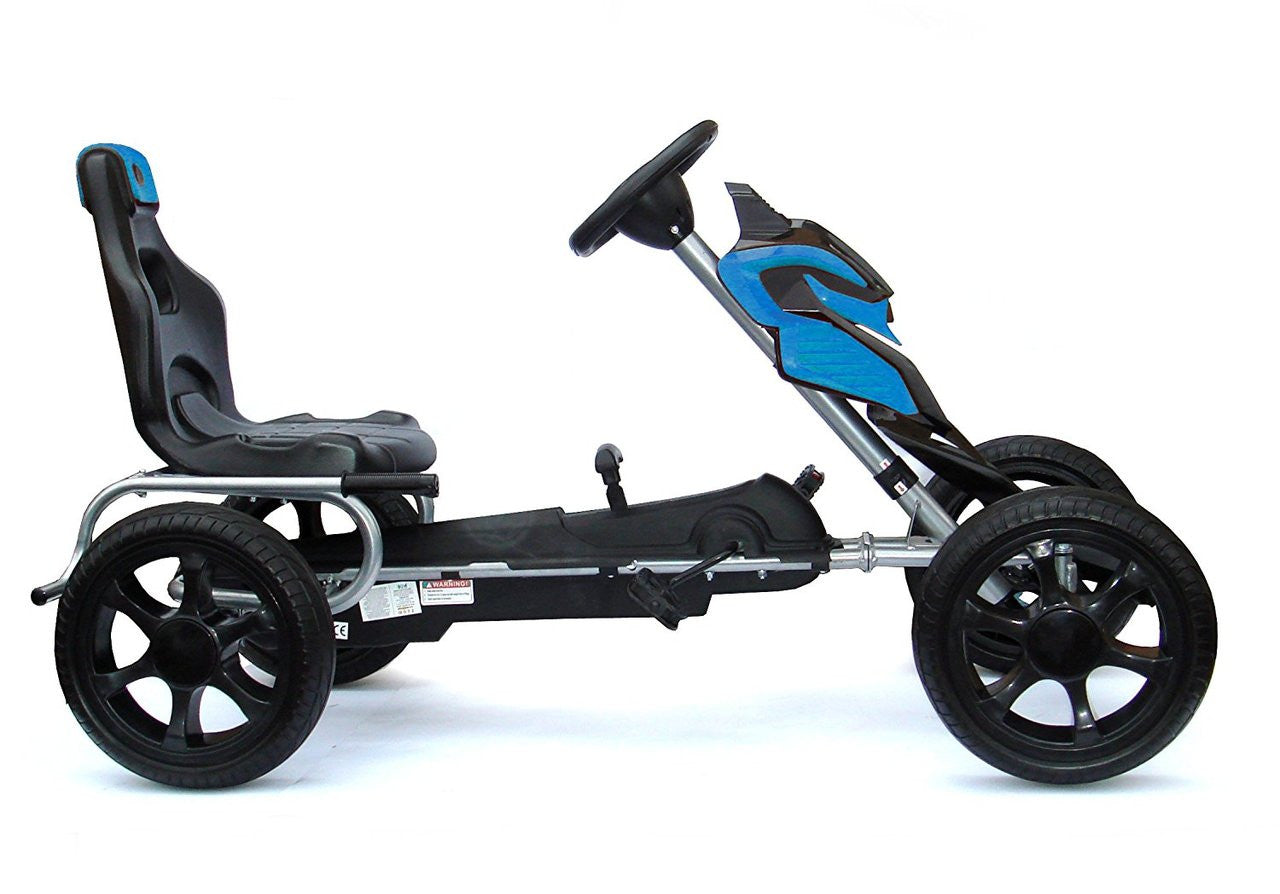 Thunder Eva Rubber Wheel Tyres Go Kart Blue