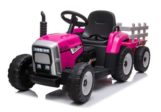 MX Pink 12V Electric Tractor Trailer