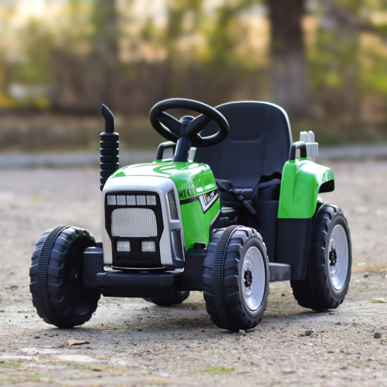 MX Green 12V Electric Tractor Trailer