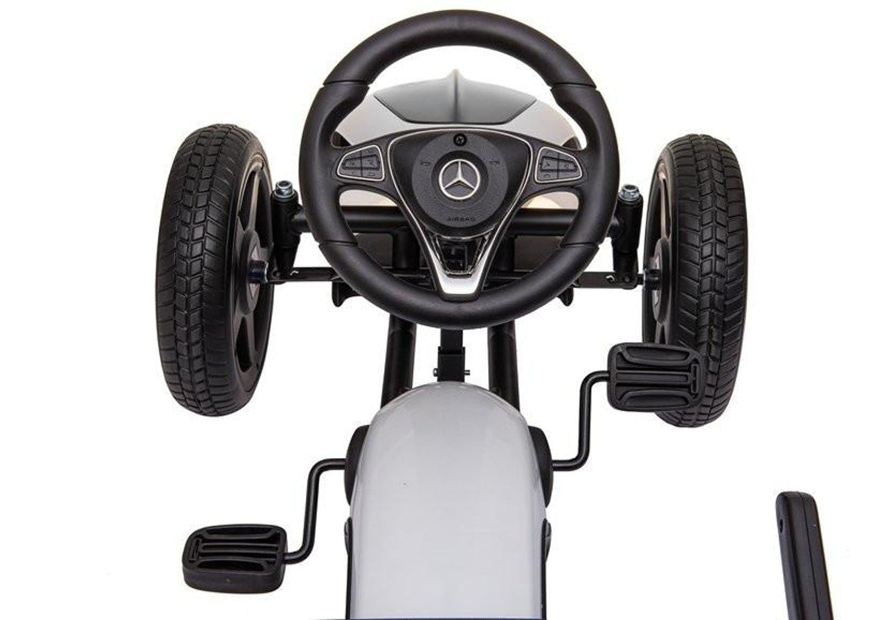 Mercedes Benz go kart - white