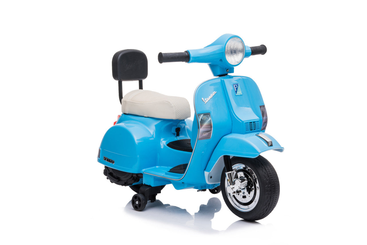Licensed Vespa PX150 12V Electric Ride-On Motorbike (Blue)