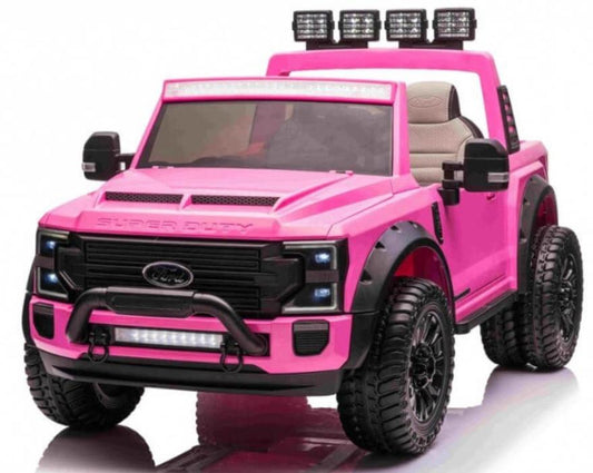 Ford Super Duty F450 24V Electric Ride On Jeep Pink