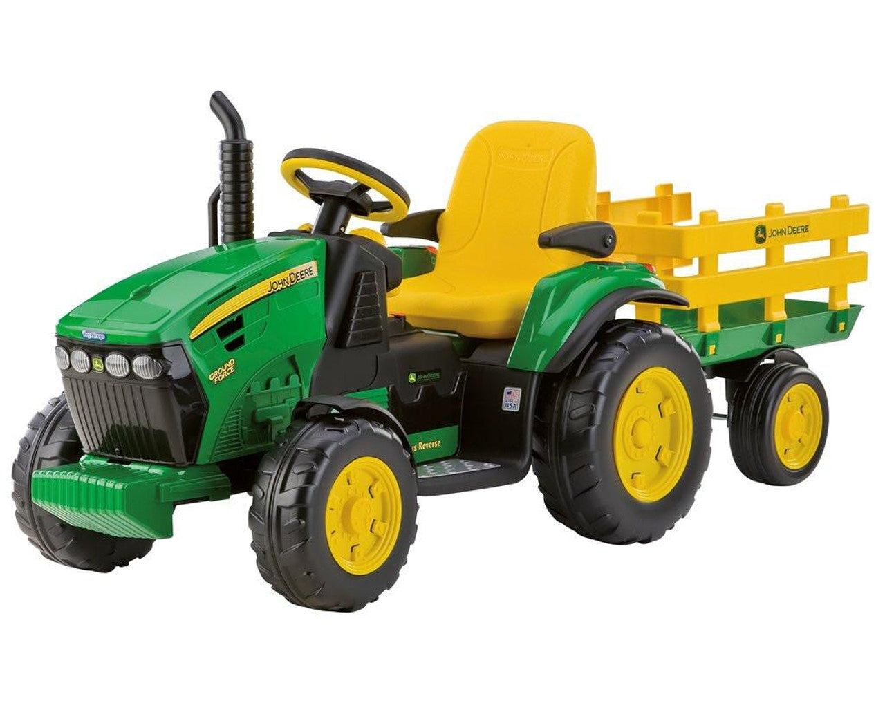 Peg Perego John Deere Ground Force and Trailer