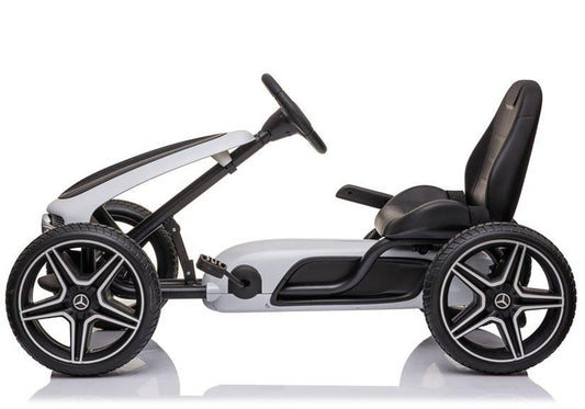 Mercedes Benz go kart - white