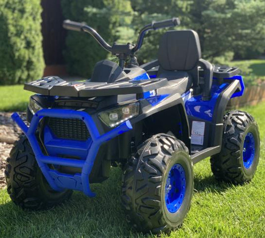 Desert Commander 24V Electric Ride On Quad Blue