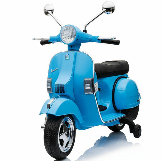 Licensed Vespa PX150 12V Electric Ride-On Motorbike (Blue)