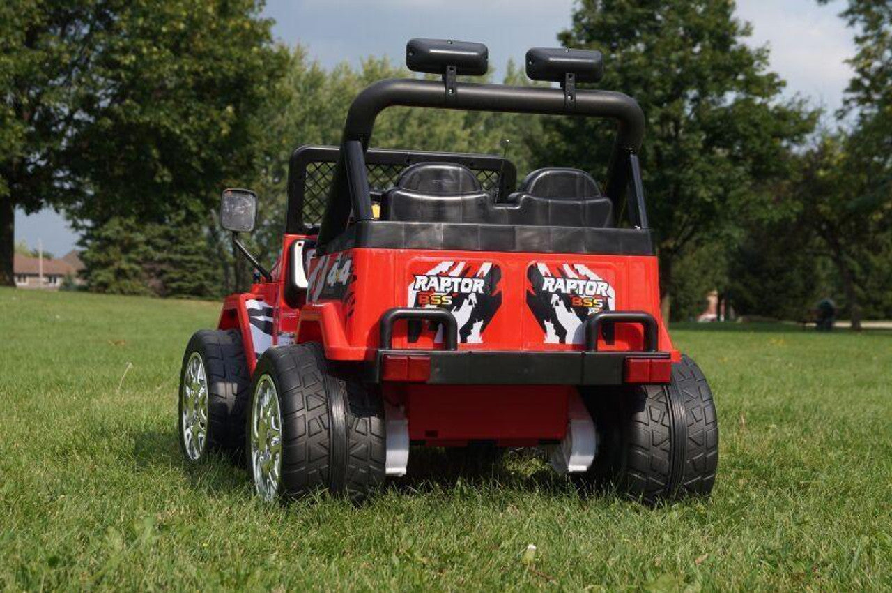 Drifter Raptor Powerful 12V Electric Ride On Jeep Red