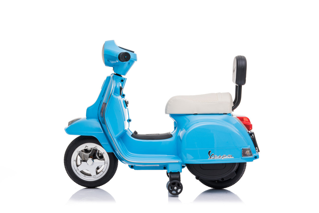 Licensed Vespa PX150 12V Electric Ride-On Motorbike (Blue)